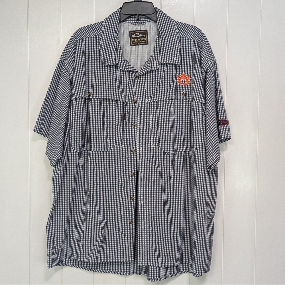Black and White Checkered Button-Up Shirt